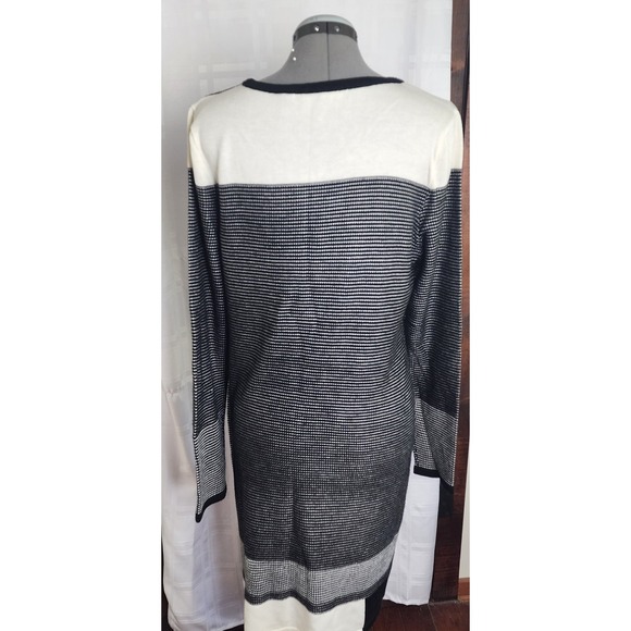Ivanka Trump sweater dress Women's Size X Large Black And White - Picture 3 of 7